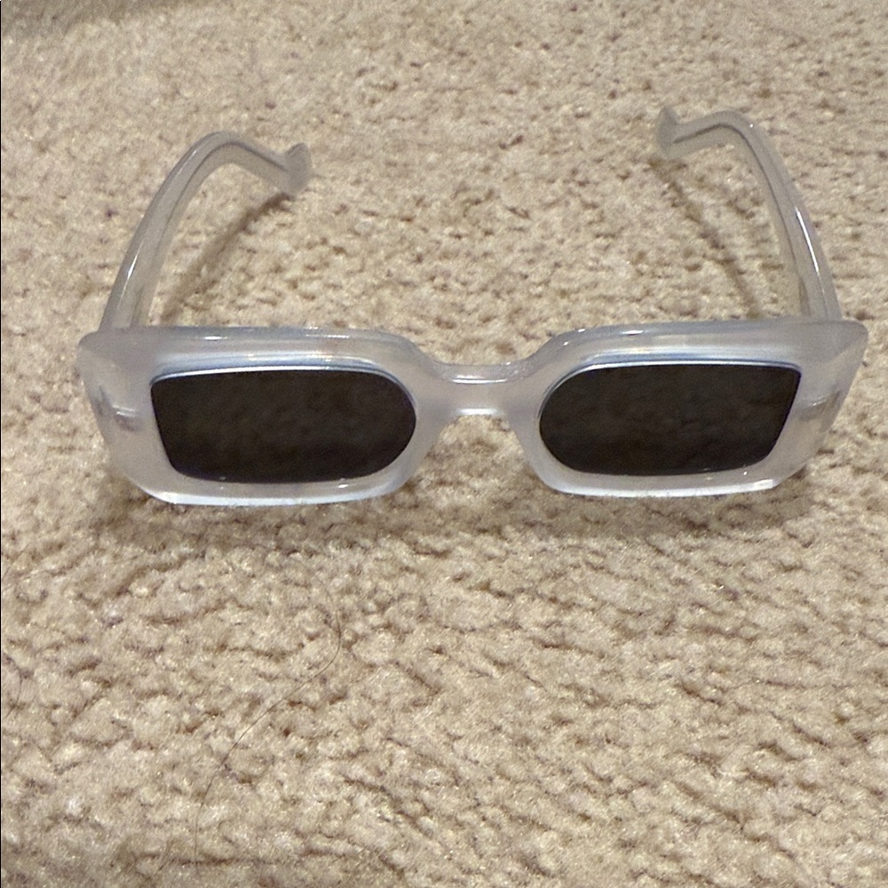 Loewe Pearl White Square Frame Sunglasses with Dark Lenses - Picture 7 of 8